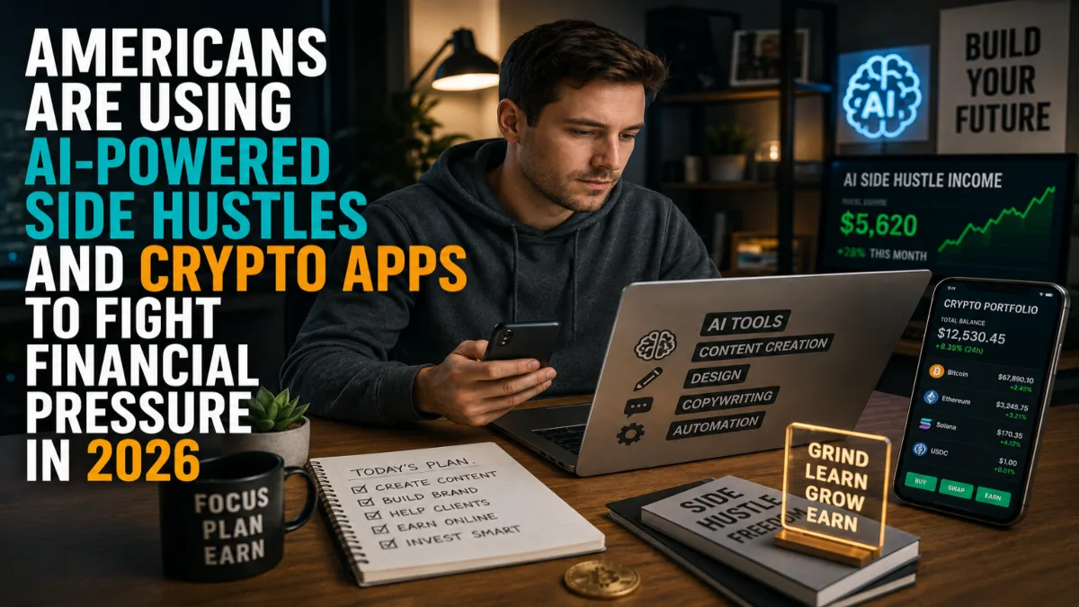 Americans Are Using AI-Powered Side Hustles and Crypto Apps to Fight Financial Pressure in 2026