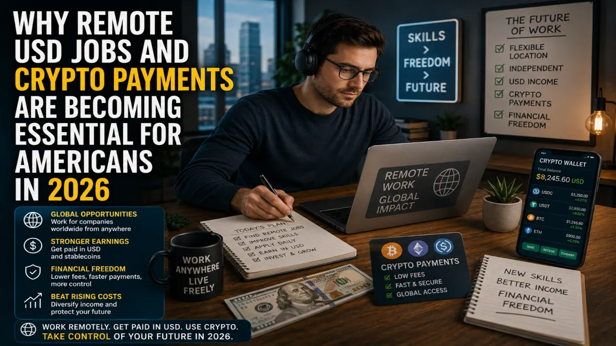 Why Remote USD Jobs and Crypto Payments Are Becoming Essential for Americans in 2026